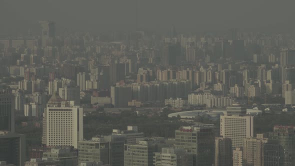 View of the City From a Height. Landscape. Beijing. China. Asia