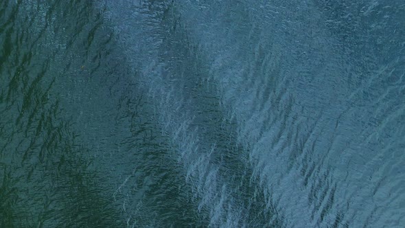 Sea Water - Rippling Waves - Top View