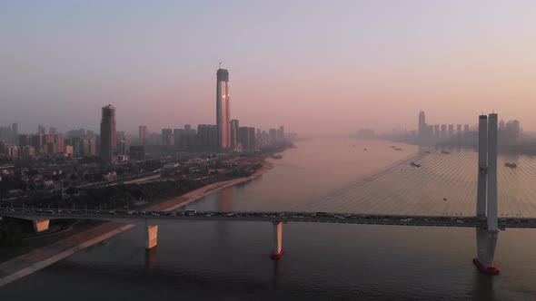 Wuhan Yangtze River Sunrise02