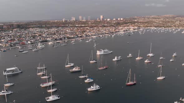 June gloom in Newport Beach, California