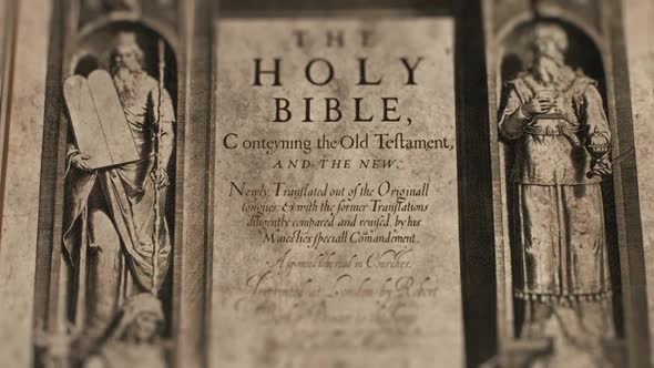 Holy Bible, Slider Shot, Old Paper Bible, King James Bible