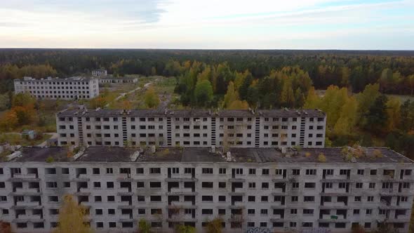 Super Secret Soviet Abandoned Military Ghost Town Irbene in Latvia. 