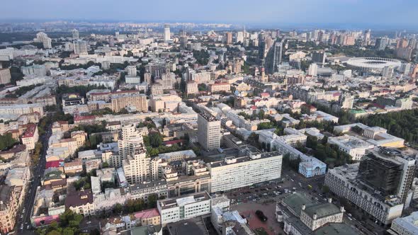 Kyiv, Ukraine Aerial View of the City. Kiev