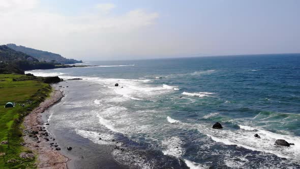 Aerial View of Black Sea Cape Jason