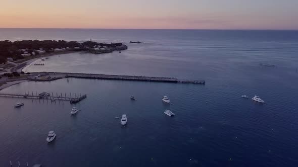 Rottnest Island Drone Sunset