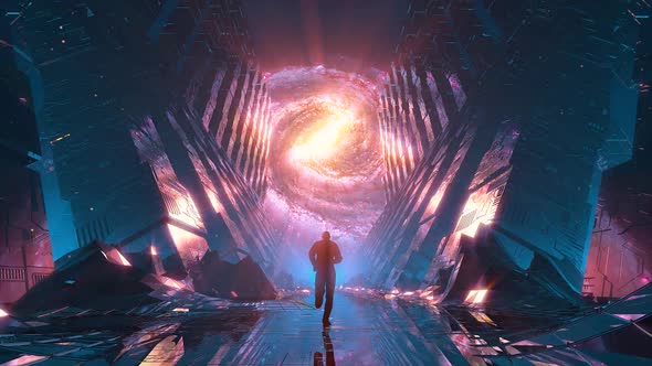 Epic Cinematic Space Sci-Fi VJ Loop