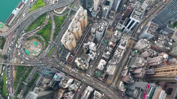 Top view of Hong Kong 