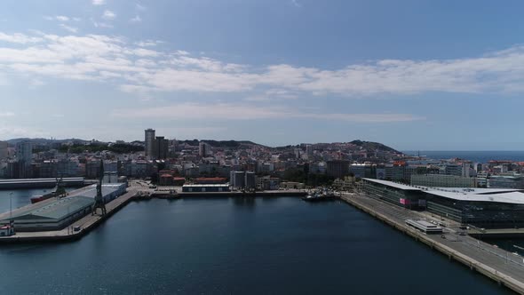 Port and City od Coruna, Spain