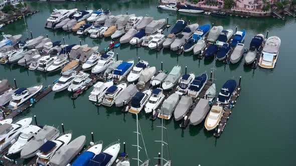 Top view of Hong Kong yacht club