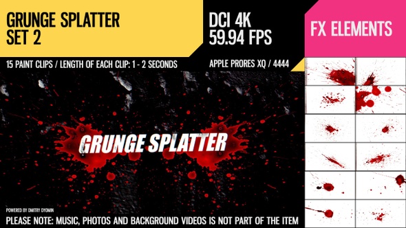 Grunge Splatter (4K Set 2)