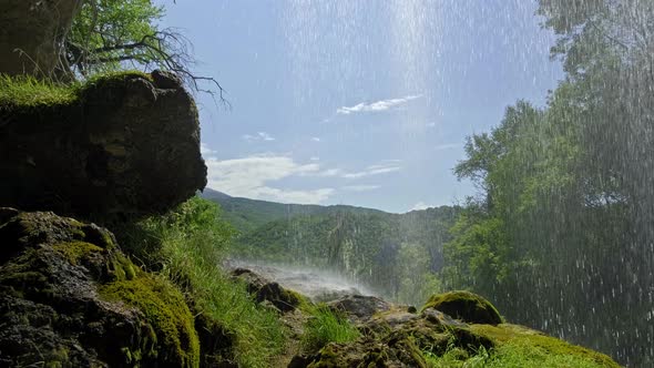 Waterfall in the Forest, Polska Skakavitsa, Bulgaria, Detail - 02