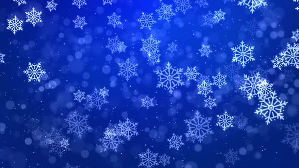 snowfall Blue white for christmas and new year greeting cards.