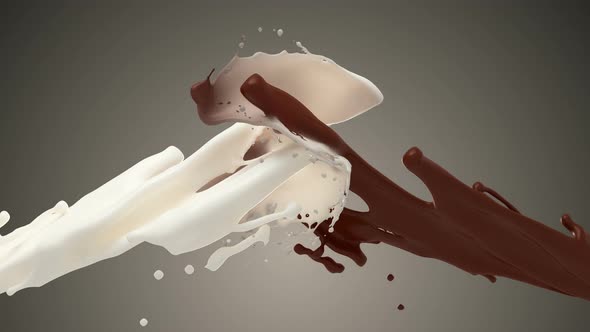 White Milk And Chocolate Splashing alt