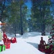 snowman with gifts looped 4K - VideoHive Item for Sale