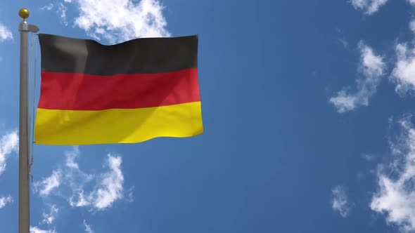 Germany Flag On Flagpole
