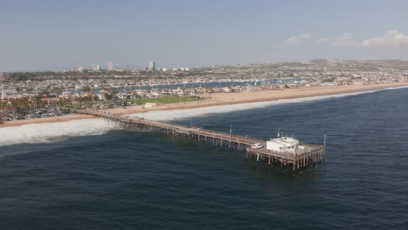 Balboa Pier in Newport Beach, California