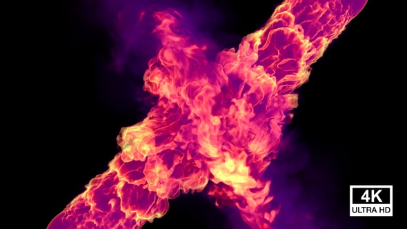 Mystic Fire With Smoke Streaming Collisions 4K alt