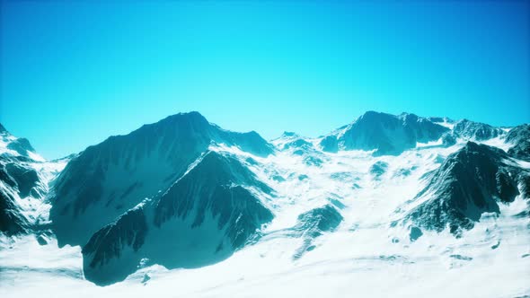 Big Mountain Peaks at Sunny Day alt