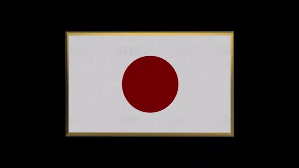 Japan 3D Flag