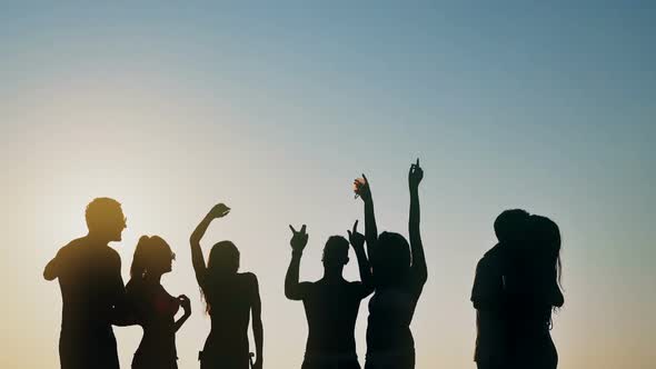 People Dancing in Summer