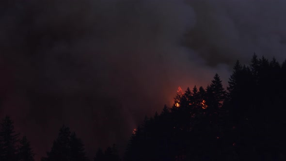 Forest Fire Near Portland Oregon