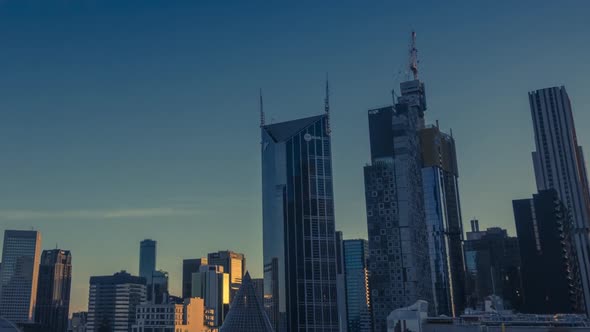 Melbourne timelapse day to night