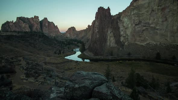 Time Lapse Sunrise at Smith Rock State Park