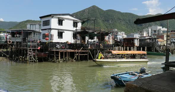 Fishing village Tai O in Hong Kong