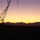 Animation of electricity poles at sunset - VideoHive Item for Sale