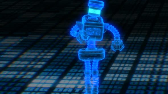 Wireframe walking robot