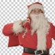 Real Santa Claus carrying presents in his sack, Alpha Channel - VideoHive Item for Sale