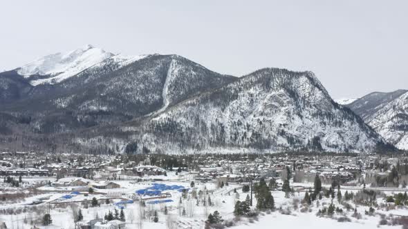 Frisco Colorado Aerial View Mountains City Overview