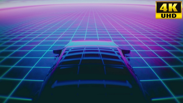 Retrowave Car Trip Vj Loops Pack V2 alt