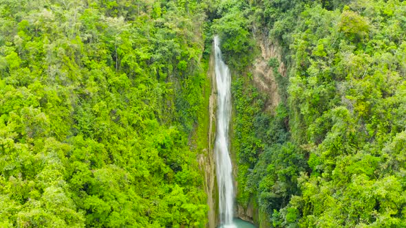 Beautiful Tropical Waterfall Philippines Cebu