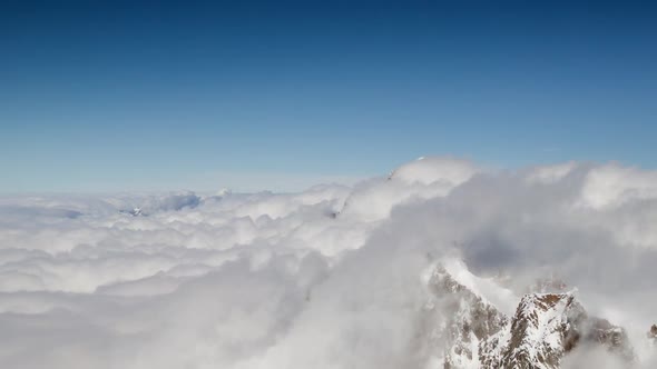 Mont blanc alps france mountains snow peaks ski timelapse