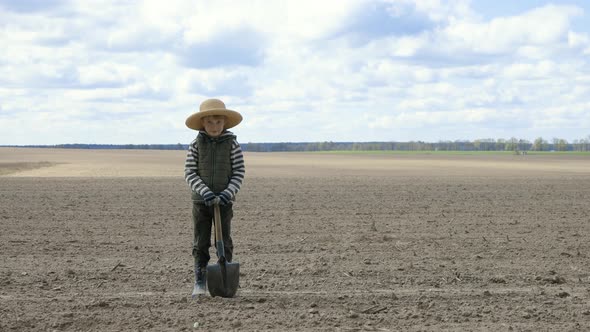 Farmer Boy in the Field