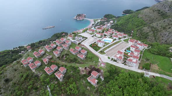 Russian Village Overlooking Sveti Stefan Montenegro
