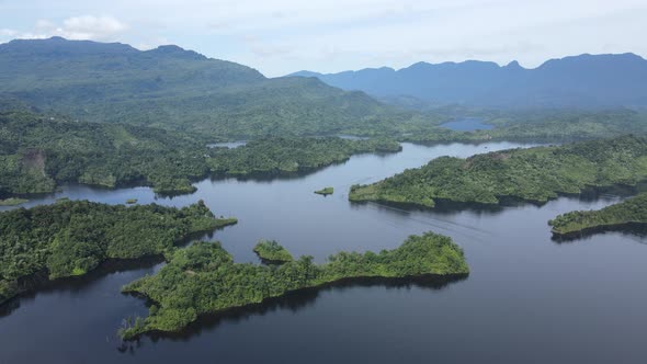 Aerial View of Fjords at New Zealand