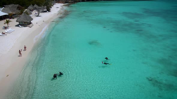 Cas Abou Beach on the Caribbean Island of Curacao Playa Cas Abou in Curacao Caribbean Tropical White