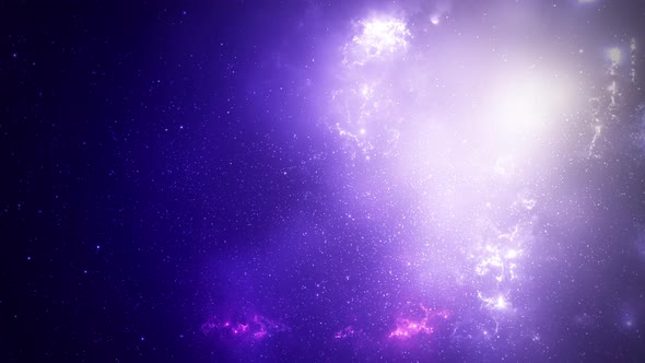 Night sky space background with nebula and stars