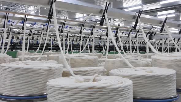 Production of Threads in a Textile Factory