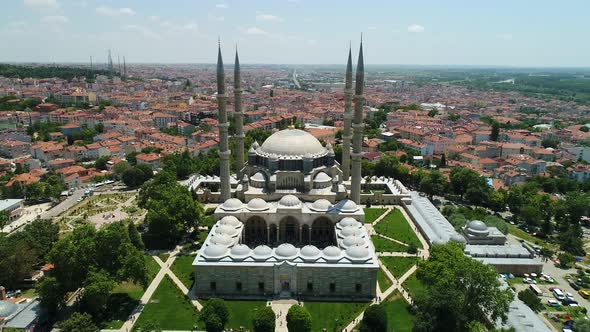 Selimiye Mosque In Ancient Ottoman Capital Edirne