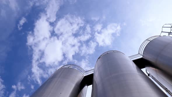 Modern Industrial Silo Storage Tanks