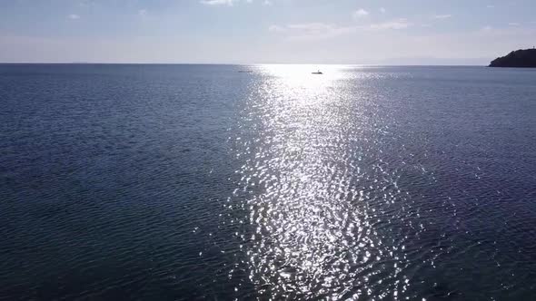 Drone Sunrise, Beautiful , Amazing Sun and Ocean