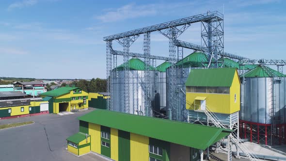 Flight Over a Modern Granary.