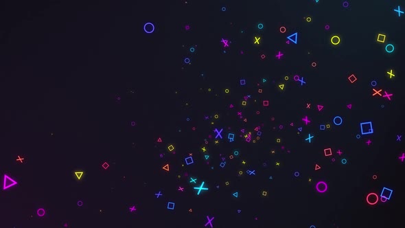 Gamer particles background