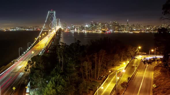 Bay Bridge San Francisco Time Lapse