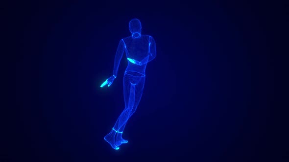 Hip Hop Dancing 3D Hologram Man V2