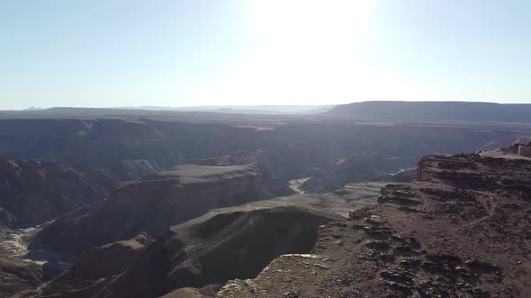 Gorgeous canyon, tall cliffs and amazing rocky hills, Fish River Canyon