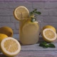 4K - Glass with natural lemon juice - VideoHive Item for Sale